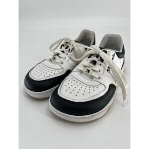 Barebarics Women's Wave Sneakers Sz 37 Black White Leather Barefoot